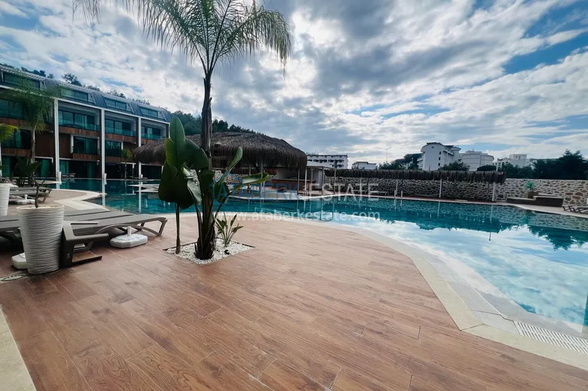 Purchase 2+1 duplex apartment in Konakli - with a pool terrace in an elite residence 6 