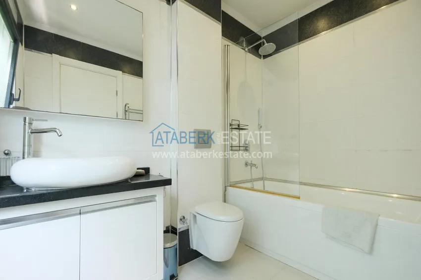 Purchase Garden duplex 3+1 in Kargicak with furniture - property under citizenship 20 