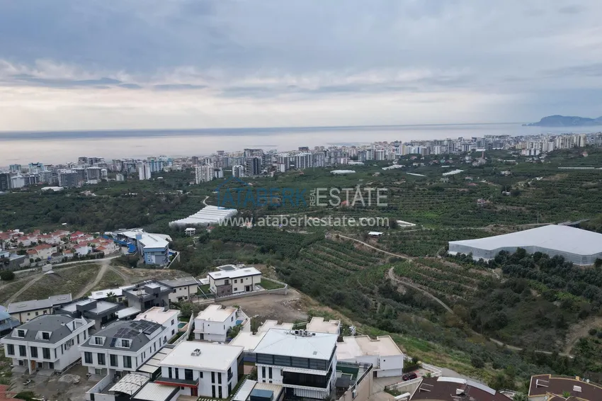 3+1 villa in Kargicak with private pool, furniture and panoramic views 3