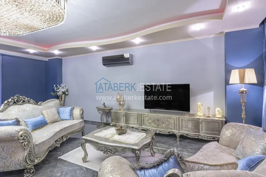 Purchase Elite 3+1 penthouse in Oba - a two-level apartment with a luxurious interior 3