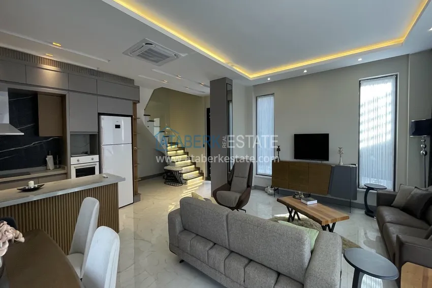 Purchase Elite 3+1 villa in Kargicak — two-level furnished in a cottage complex 2