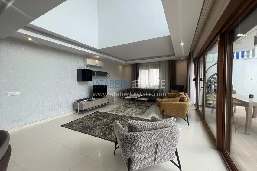 Purchase 3+1 villa in Kargicak with private pool, furniture and panoramic views 2