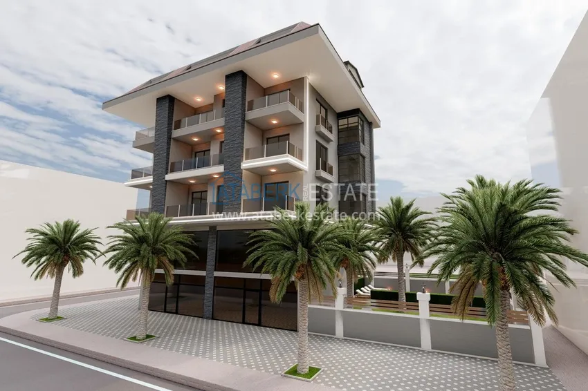 Apartments from the developer in the Kestel area on the beachfront 1