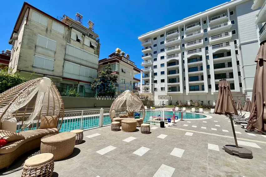 1+1 apartment in the center of Alanya — Cleopatra beach area, from the owner in the complex at the final stage of construction 5 