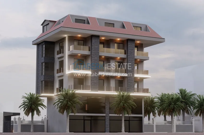 Apartments from the developer in the Kestel area on the beachfront 4