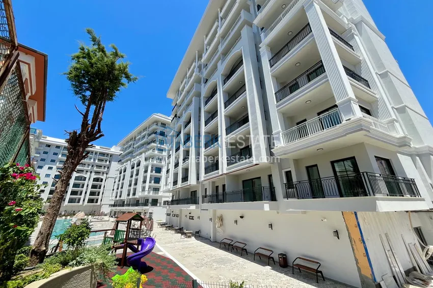 1+1 apartment with sea view in the center of Alanya — Cleopatra beach area 7 