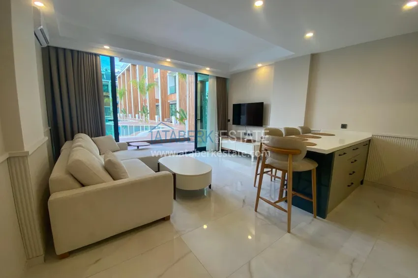 Kupuj Duplex ogrodowy z meblami do wynajęcia w Alanya, dzielnica Konakli C3 1