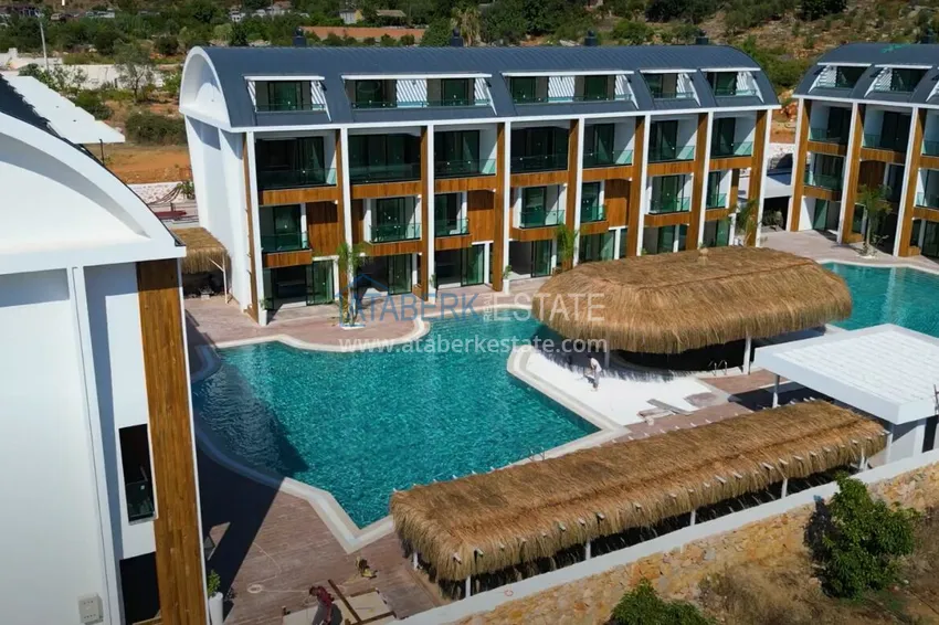 Duplex ogrodowy z meblami do wynajęcia w Alanya, dzielnica Konakli C3 12