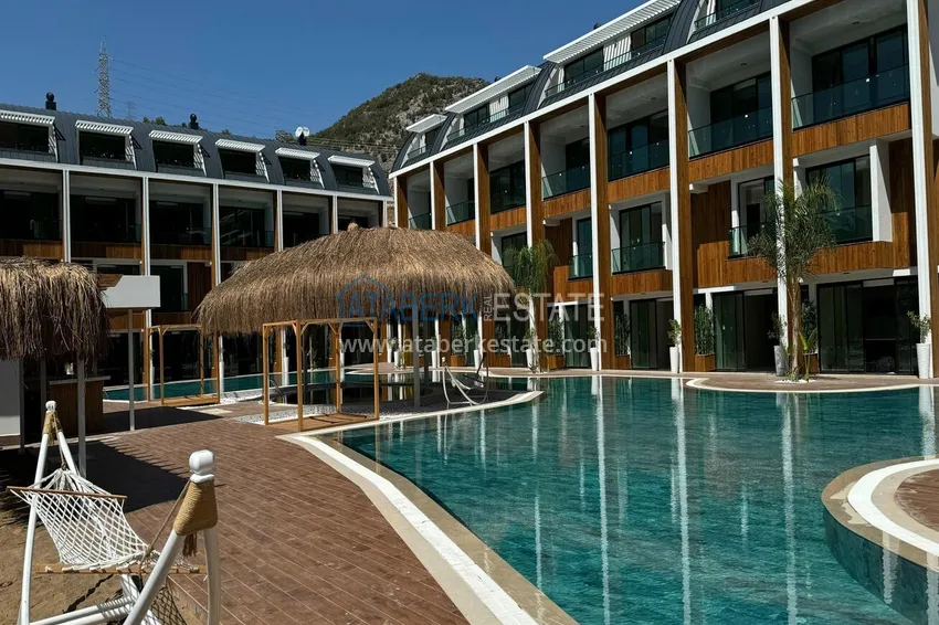 Duplex ogrodowy z meblami do wynajęcia w Alanya, dzielnica Konakli C3 5