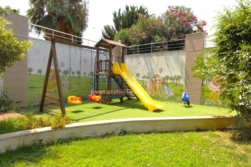 2+1 apartment on the first line in Kestel - garden duplex with furniture 10