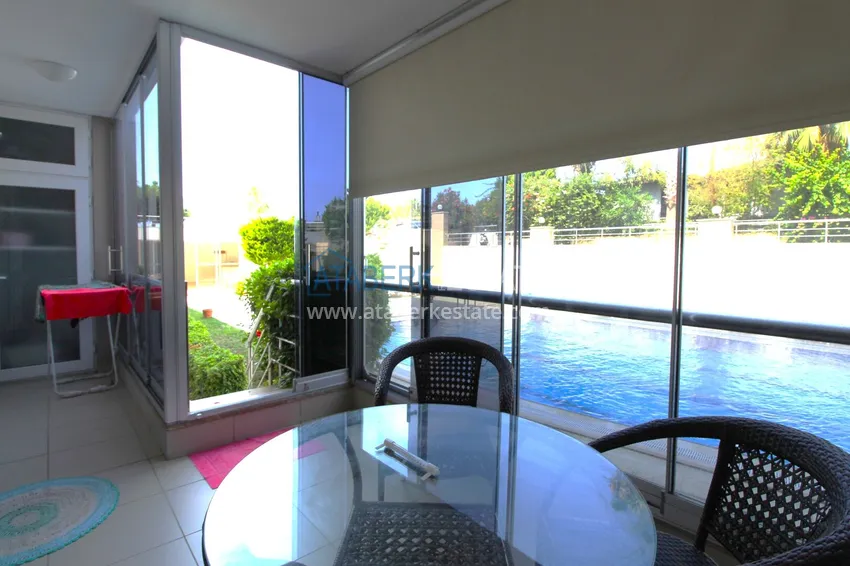 Purchase 2+1 apartment on the first line in Kestel - garden duplex with furniture 10