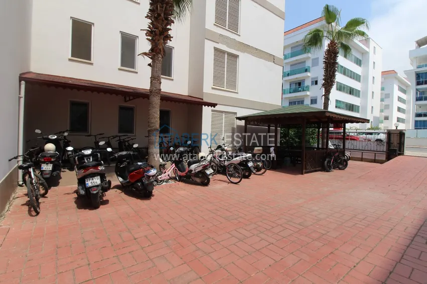 2+1 apartment on the first line in Kestel - garden duplex with furniture 12