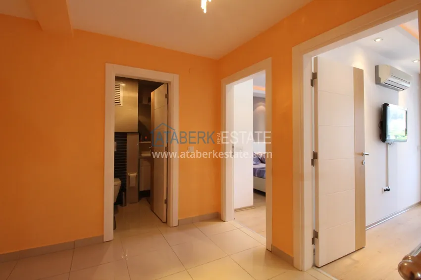 Purchase 2+1 apartment on the first line in Kestel - garden duplex with furniture 13