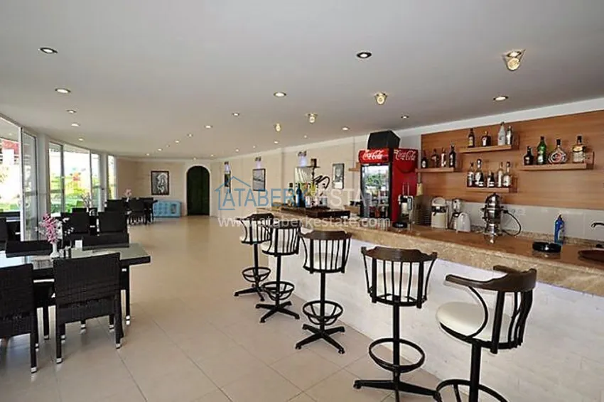 2+1 apartment on the first line in Kestel - garden duplex with furniture 16