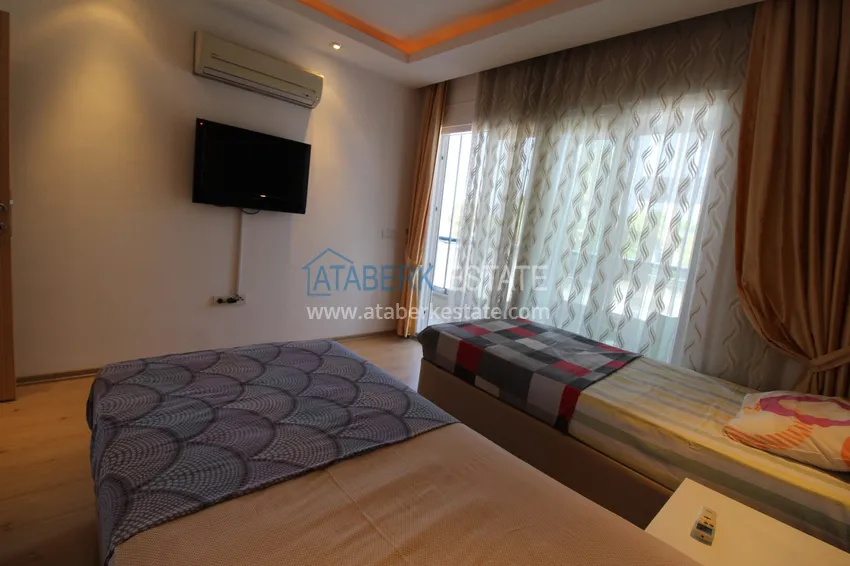 Purchase 2+1 apartment on the first line in Kestel - garden duplex with furniture 16