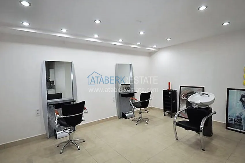 2+1 apartment on the first line in Kestel - garden duplex with furniture 19