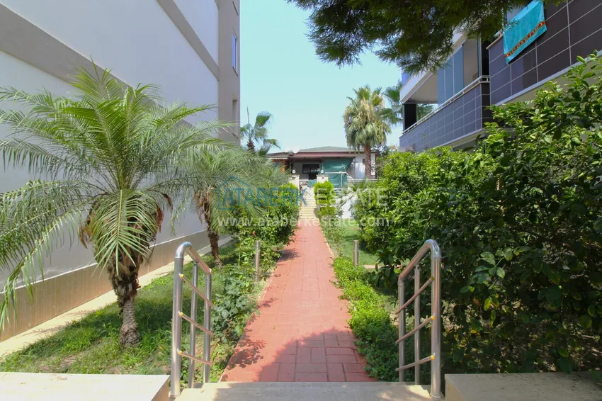 2+1 apartment on the first line in Kestel - garden duplex with furniture 8