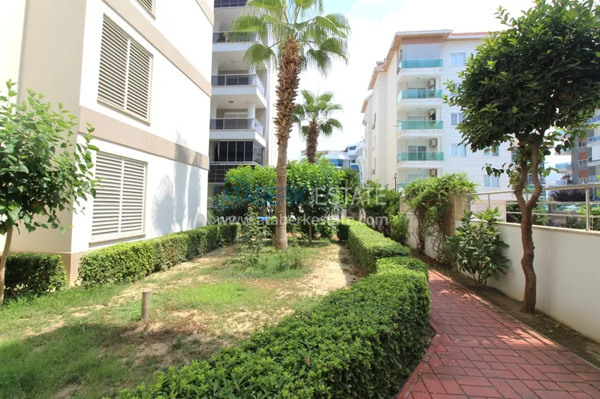 2+1 apartment on the first line in Kestel - garden duplex with furniture 9