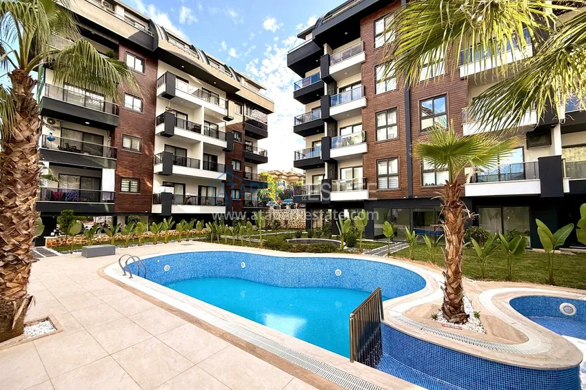 1+1 apartment in Oba, Alanya — partially furnished 2