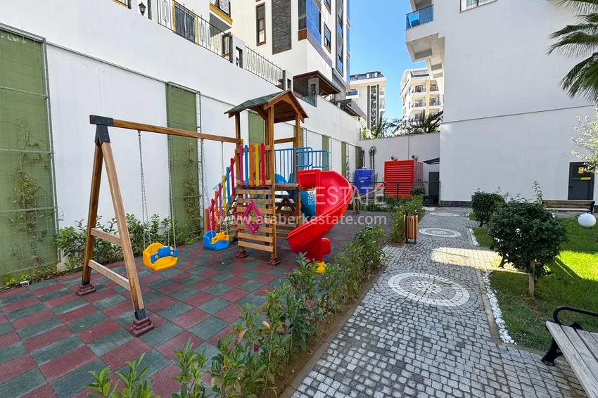 1+1 apartment with mountain views in Mahmutlar - resort-format complex 18