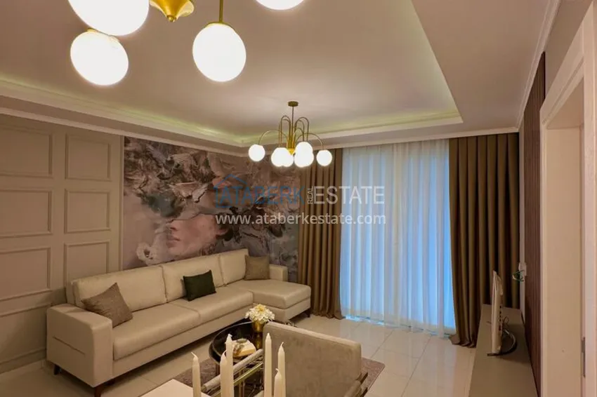 Purchase 1+1 apartment with furniture and sea view - Kestel district, first coastal 6