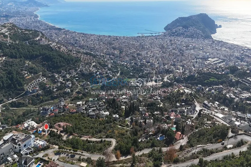 A plot of land in Alanya, Tepe district with views 2