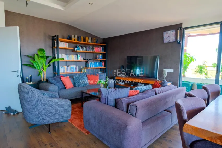 Purchase Two-level penthouse 5+2 in the Oba area — furnished, suitable for citizenship 19 