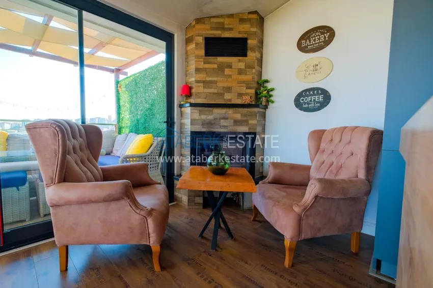 Purchase Two-level penthouse 5+2 in the Oba area — furnished, suitable for citizenship 21 