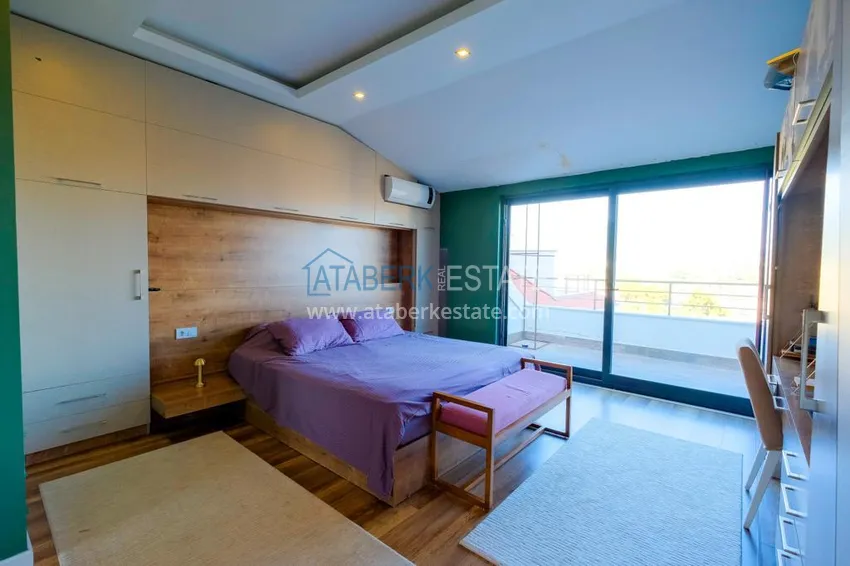Purchase Two-level penthouse 5+2 in the Oba area — furnished, suitable for citizenship 24 