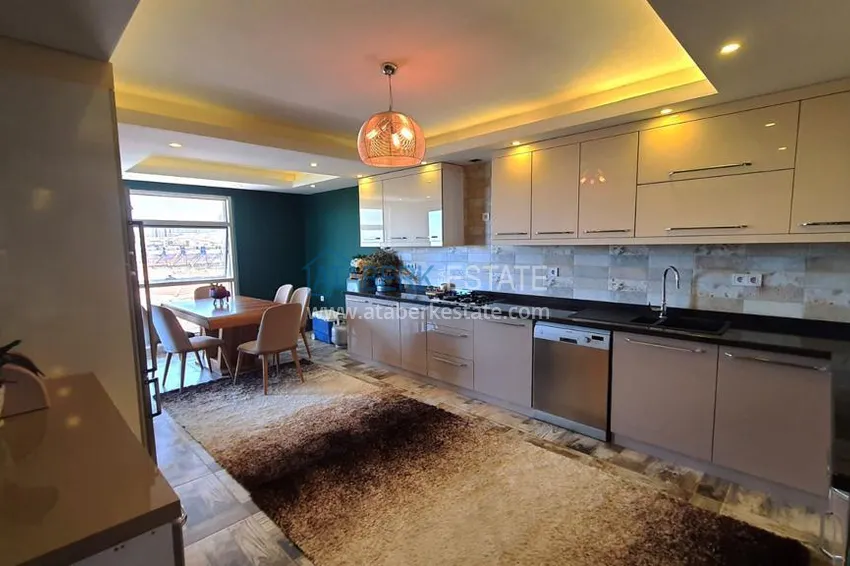 Two-level penthouse 5+2 in the Oba area — furnished, suitable for citizenship 3 