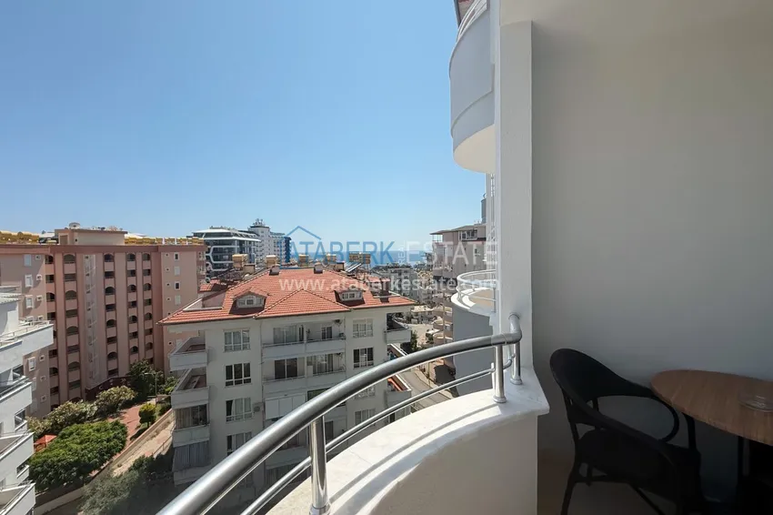 Purchase 2+1 apartment in Tosmur - furnished, with sea and mountain views, suitable for a residence permit 24