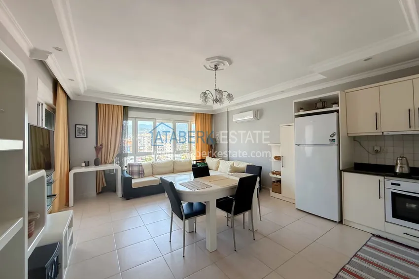 Purchase 2+1 apartment in Tosmur - furnished, with sea and mountain views, suitable for a residence permit 3