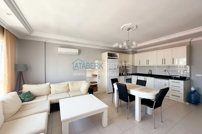 Purchase 2+1 apartment in Tosmur - furnished, with sea and mountain views, suitable for a residence permit 4