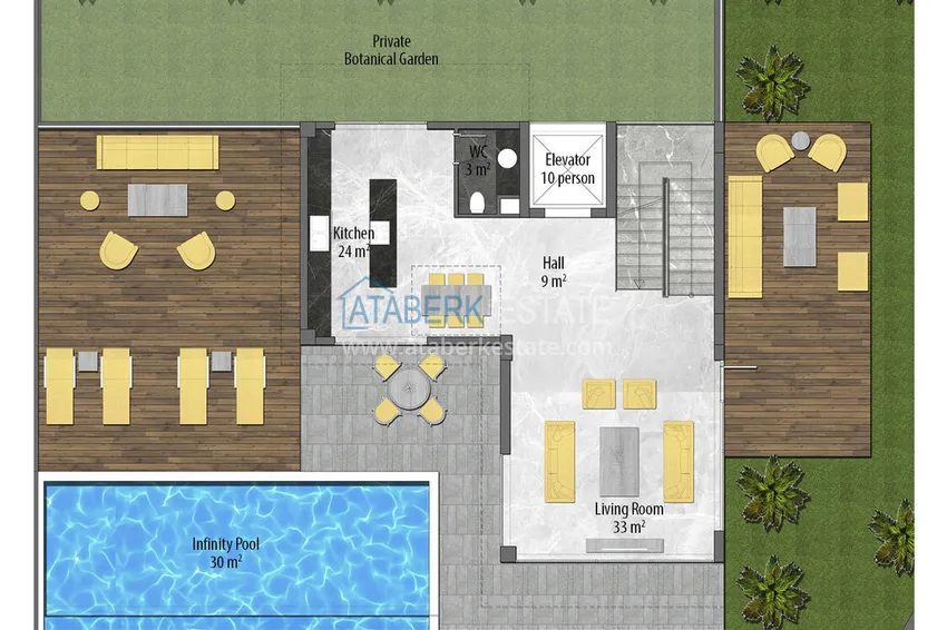 Buy cheap Luxury villas in Alanya with citizenship rights - directly from the developer 3