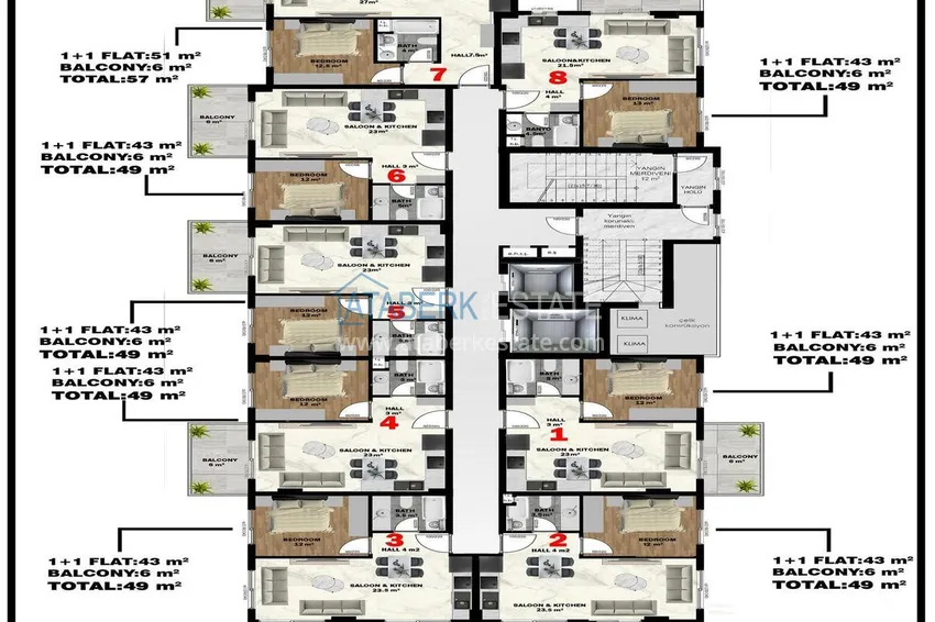 Buy cheap Modern residential complex in the center of Mahmutlar - real estate directly from the developer 3