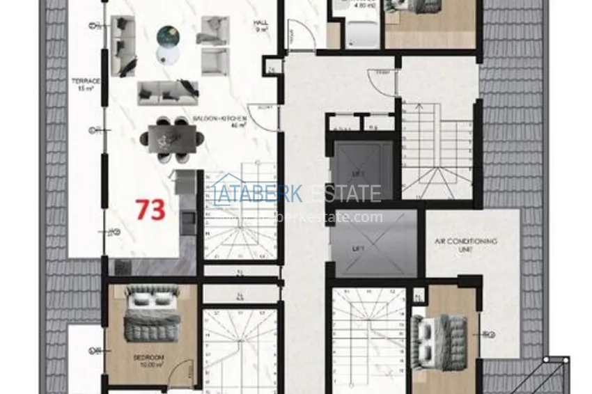Buy cheap Modern residential complex in the center of Mahmutlar - real estate directly from the developer 13