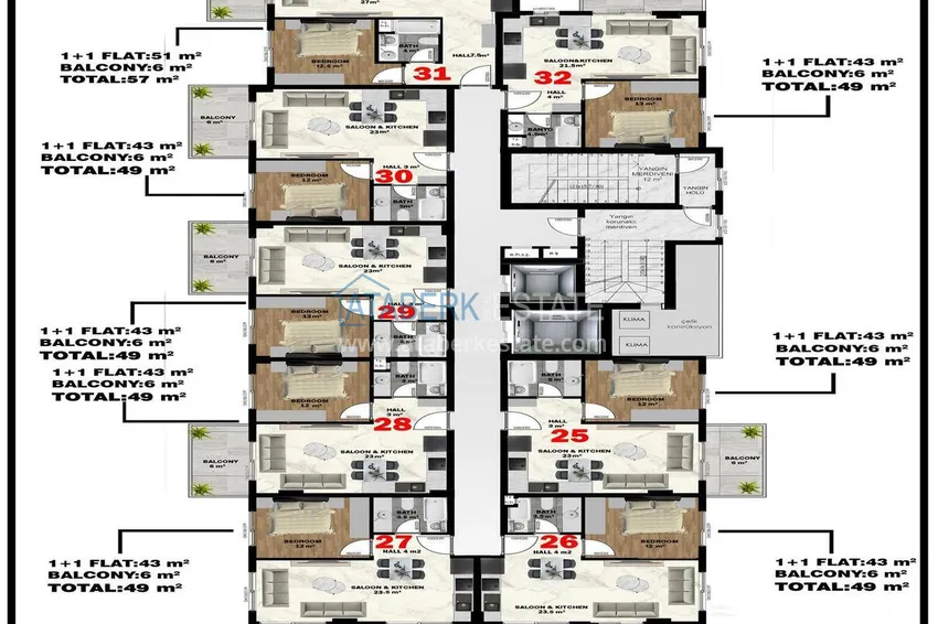 Buy cheap Modern residential complex in the center of Mahmutlar - real estate directly from the developer 6