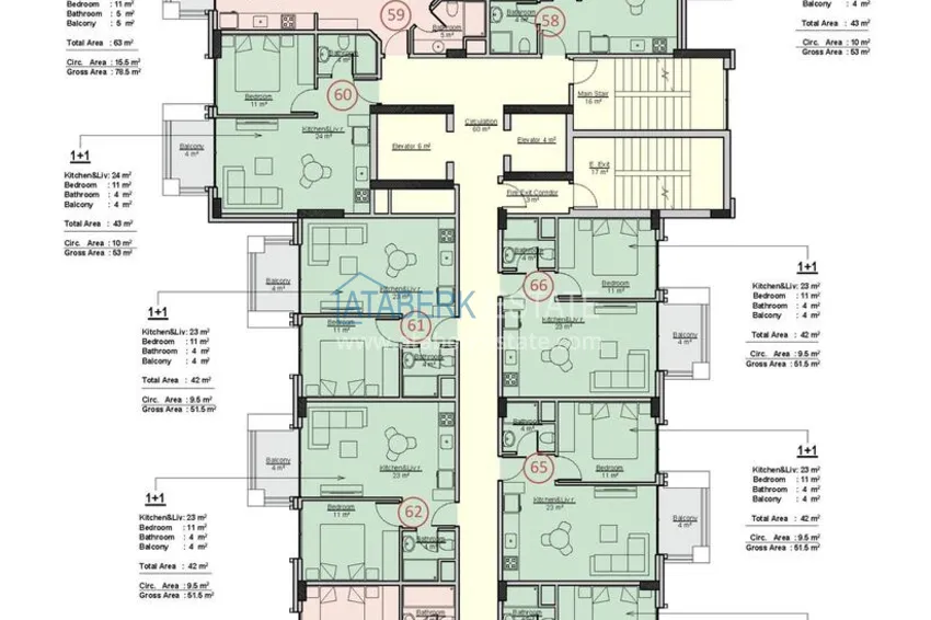 Buy cheap New 1+1 and 2+1 apartments from the owner in Mahmutlar — fully finished 3 