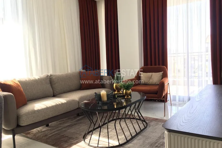 Purchase Apartment 2+1 in the Oba area - with luxury furniture and a view of the fortress 1 