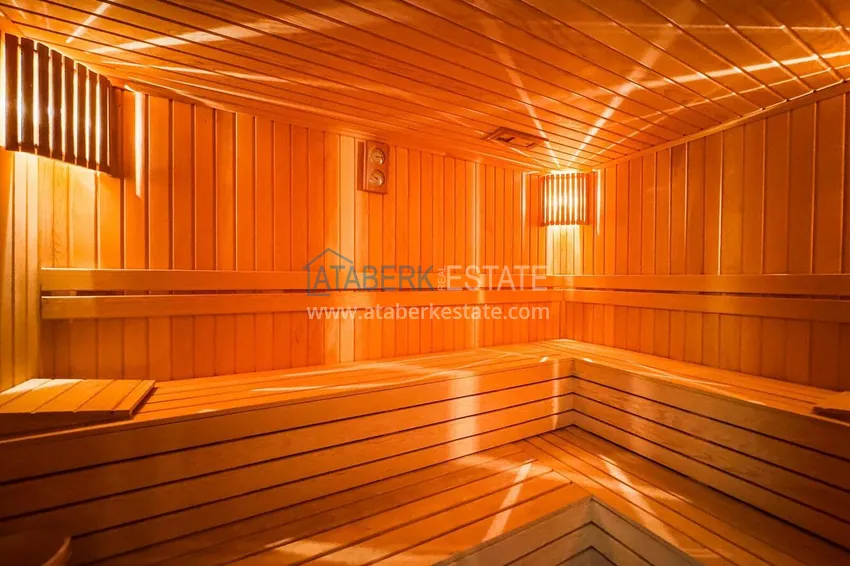 2+1 apartment with sea view in Kargicak on the beachfront  16 