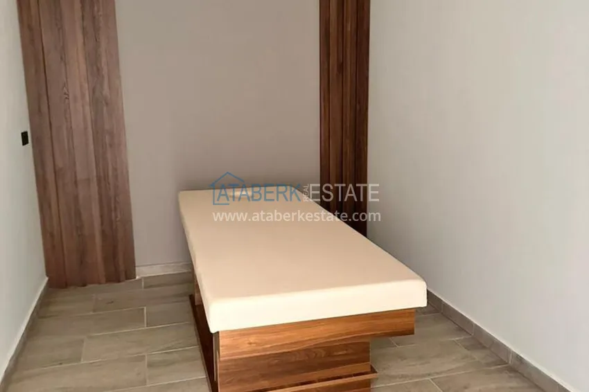 2+1 apartment with sea view in Kargicak on the beachfront  17 