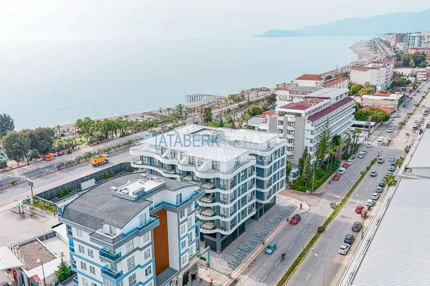 2+1 apartment with sea view in Kargicak on the beachfront  3 