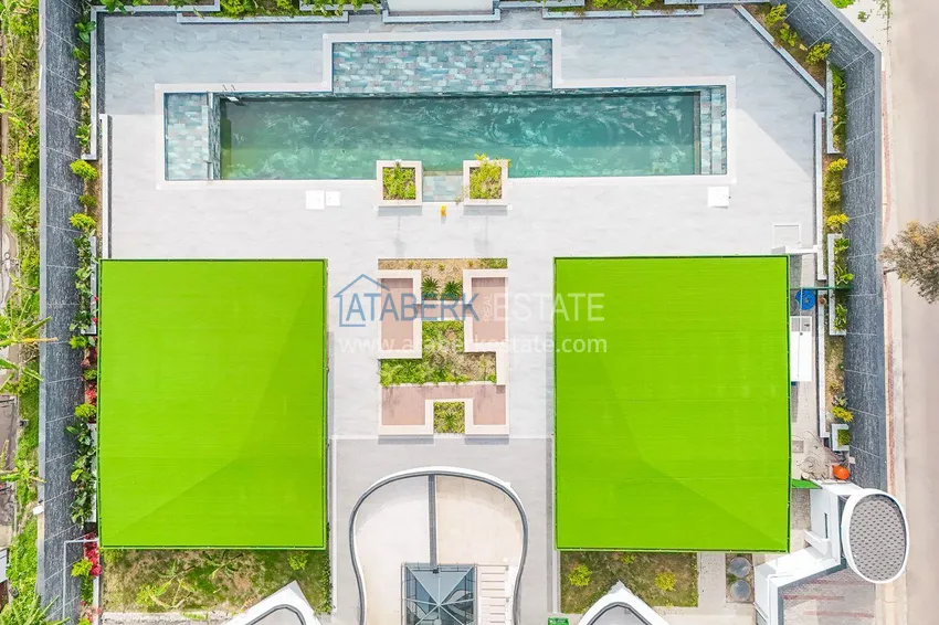 2+1 apartment with sea view in Kargicak on the beachfront  5 