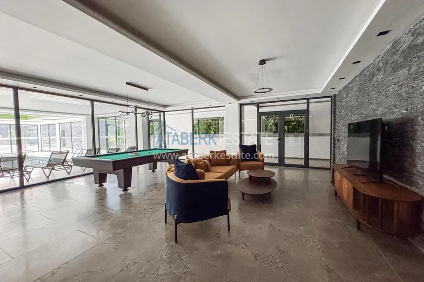 2+1 apartment with sea view in Kargicak on the beachfront  10 