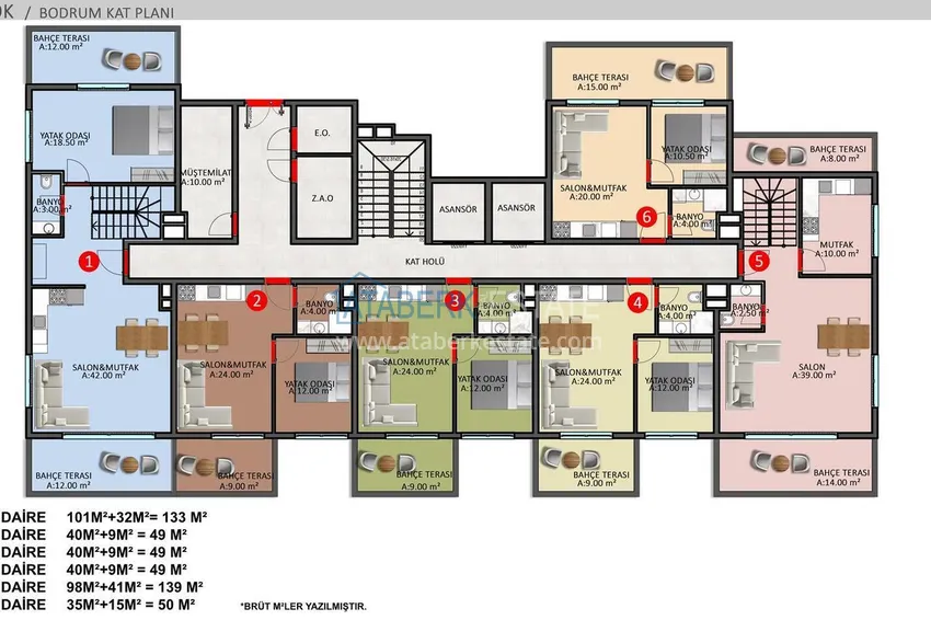 Buy cheap One bedroom apartment in Oba district - furnished and with a glazed balcony 1