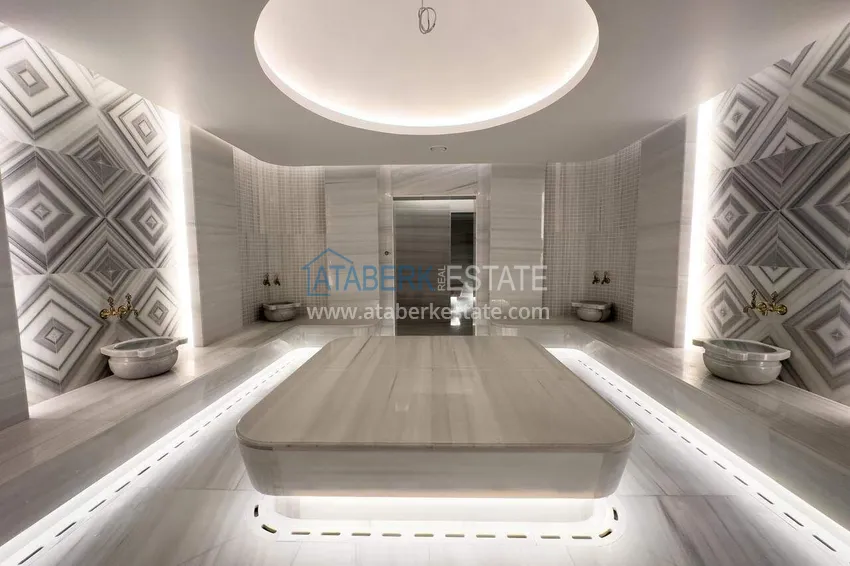 2+1 garden duplex in Turkler, Alanya - the format of a private house in a resort residence 73