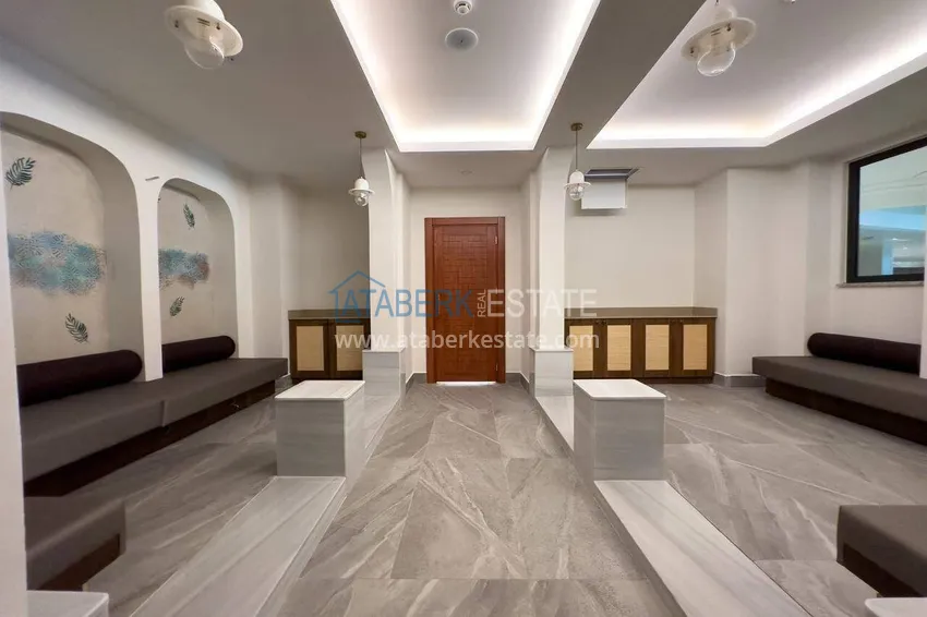 2+1 garden duplex in Turkler, Alanya - the format of a private house in a resort residence 77