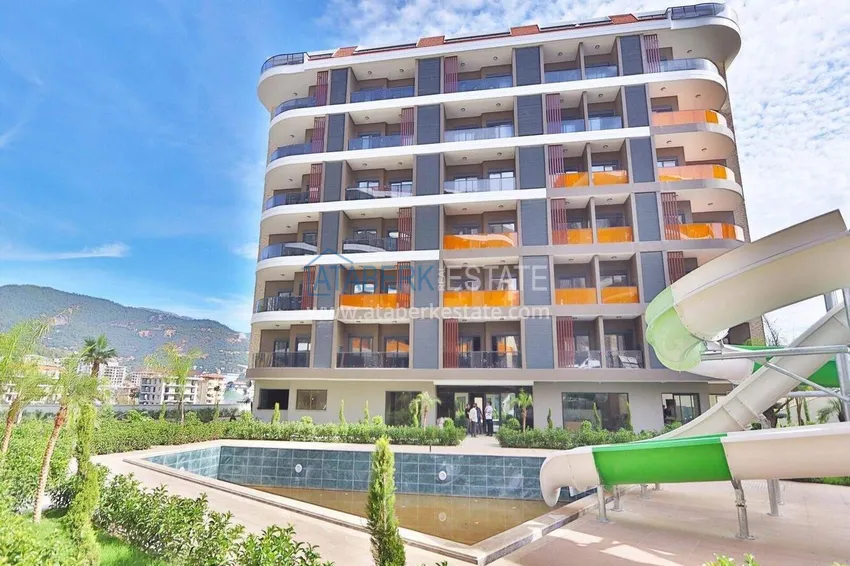 Finished 1+1 apartment in the Oba area - a residential complex on a hill 20