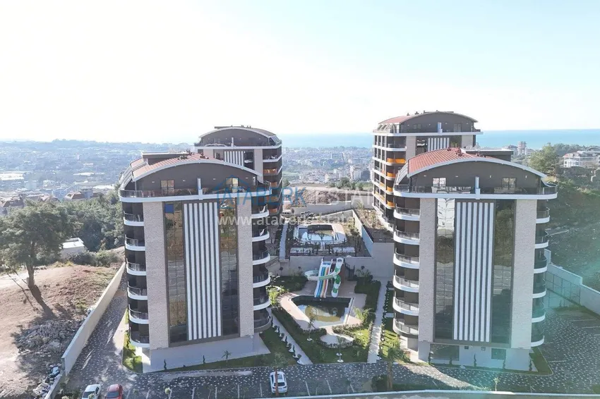 Finished 1+1 apartment in the Oba area - a residential complex on a hill 10