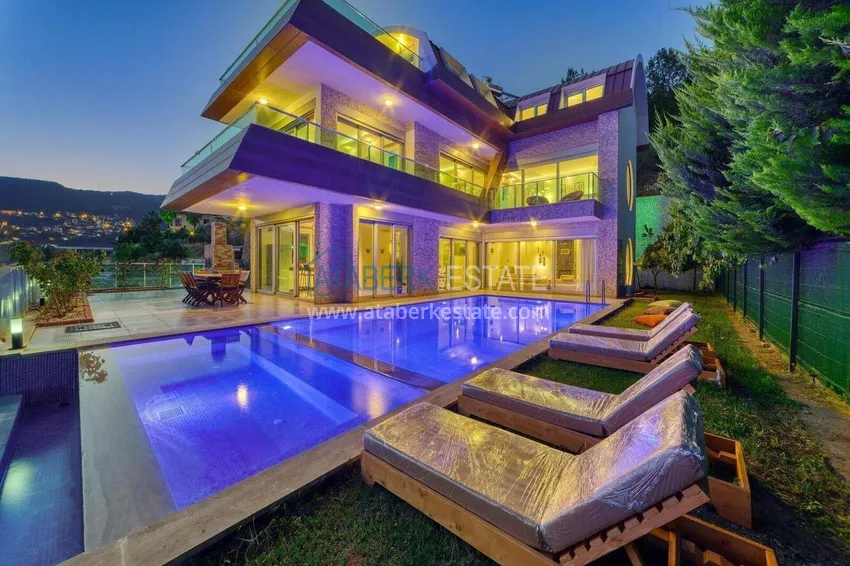 5+1 triplex villa for citizenship and residence permit in Alanya, Bektash — furnished and with panoramic views 1